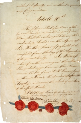 Página de las firmas, Tratado de Versalles. Fuente.
